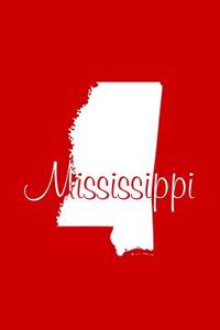 Mississippi - Red Lined Notebook with Margins