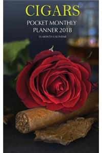 Cigars Pocket Monthly Planner 2018