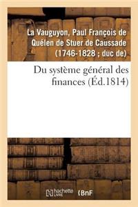 Du Système Général Des Finances