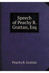 Speech of Peachy R. Grattan, Esq