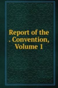 Report of the . Convention, Volume 1