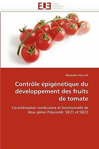 Contr�le �pig�n�tique Du D�veloppement Des Fruits de Tomate