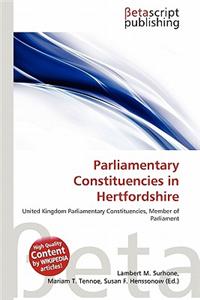 Parliamentary Constituencies in Hertfordshire