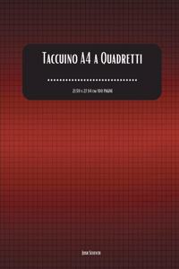 Taccuino A4 a Quadretti