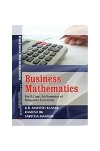 Business Mathematics For B.Com., Ist Semester