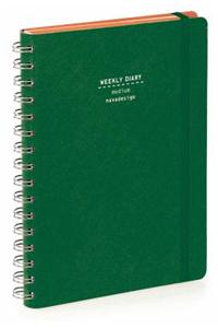 Nava 2016 Diary Weekly Medium Green