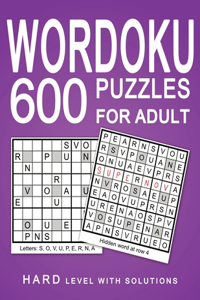 Wordoku 600 Puzzles for Adult