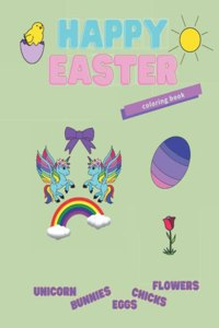 Happy Easter, coloring book.