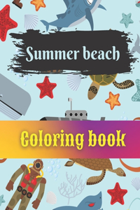 Summer Beach Coloring Book