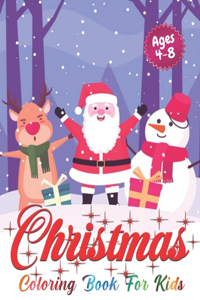 Christmas Coloring Book for Kids Ages 4-8