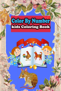 Color By Number kids Coloring Book