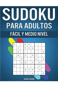 Sudoku Para Adultos Fácil y Medio Nivel