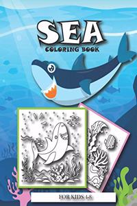 SEA coloring book for kids 4-8