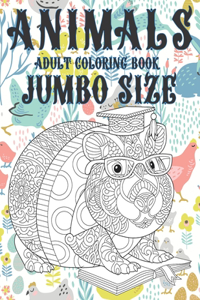 Adult Coloring Book Jumbo size - Animals