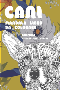 Mandala Libro da colorare - Disegni Anti stress - Animali - Cani