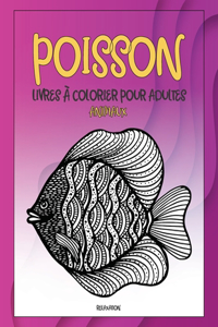 Livres à colorier pour adultes - Relaxation - Animaux - Poisson