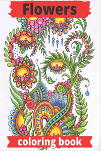 Flowers coloring book