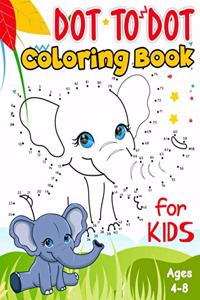 Dot to Dot and Coloring Book for Kids Ages 4-8