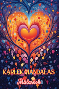 Kärlek Mandalas Målarbok Källan till oändlig kreativitet Idealisk present till Alla hjärtans dag