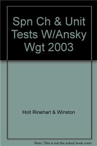 Spn Ch & Unit Tests W/Ansky Wgt 2003
