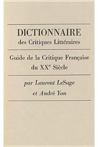 Dictionnaire des Critiques Litteraires