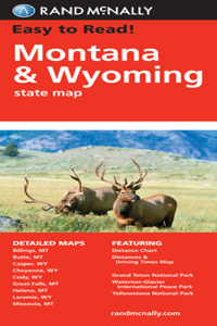 Montana Wyoming State Map