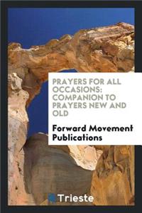 Prayers for All Occasions: Companion to Prayers New and Old