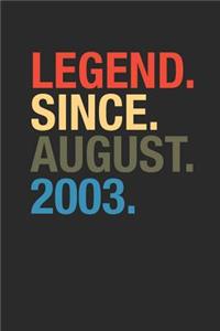 Legend Since August 2003