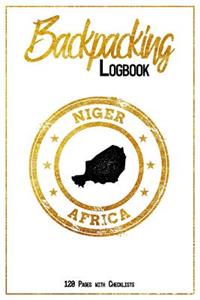 Backpacking Logbook Niger Africa 120 Pages with Checklists