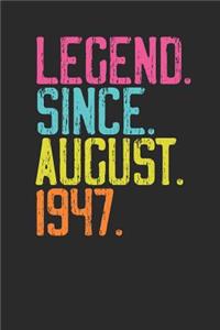 Legend Since August 1947