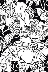Floral Pattern - Color My Cover Notebook
