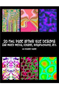 20 Full Page Letter Size Designs