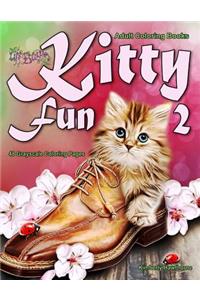 Adult Coloring Books Kitty Fun 2