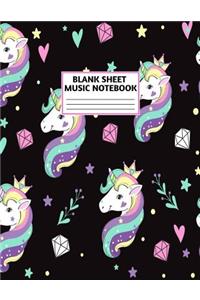Blank Sheet Music Notebook