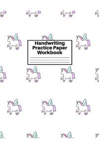 Handwriting Practice Paper Workbook