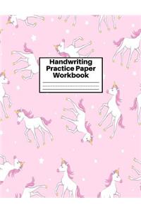 Handwriting Practice Paper Workbook