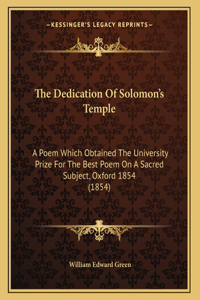 The Dedication Of Solomon's Temple