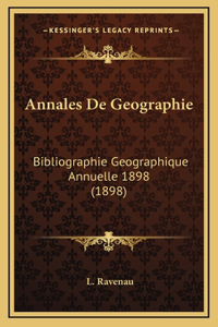 Annales De Geographie