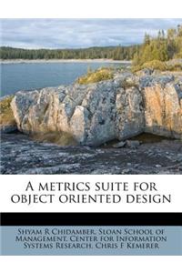 A Metrics Suite for Object Oriented Design