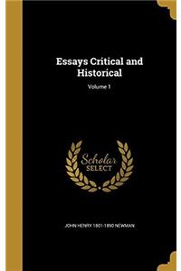 Essays, Critical and Historical; Volume 1