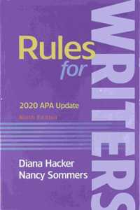 Rules for Writers (Paperback) with 2020 APA Update