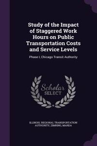 Study of the Impact of Staggered Work Hours on Public Transportation Costs and Service Levels