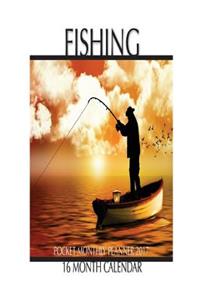 Fishing Pocket Monthly Planner 2017
