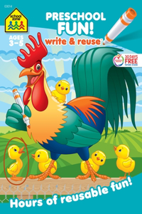 School Zone Preschool Fun! Write & Reuse Workbook