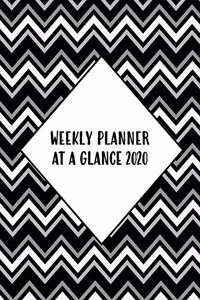Weekly Planner At A Glance 2020
