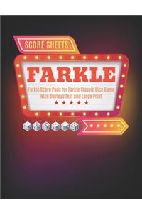 Farkle Score Sheets