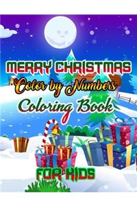 Merry Christmas Color by Numbers Coloring Book for Kids