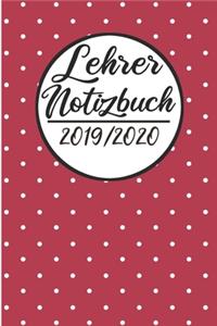 Lehrer Notizbuch 2019 / 2020