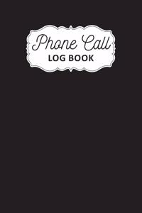 Phone Call Log Book