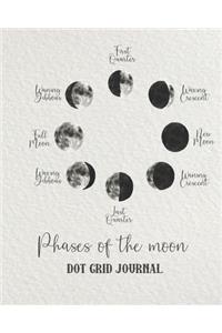 Phases of the moon Dot grid journal